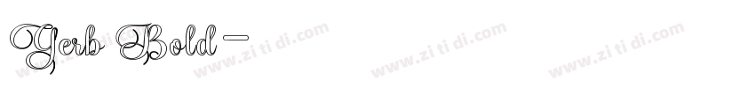 Gerb Bold字体转换